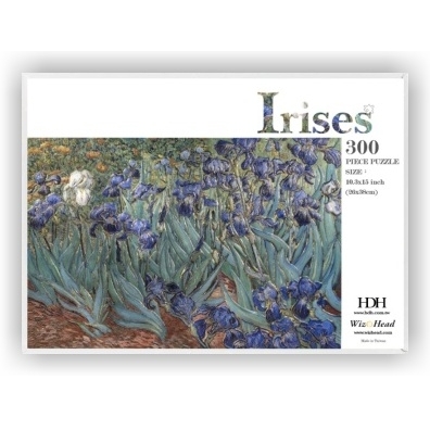 Bas-relief Foil Stamping Puzzle - Irises (300 Piece)