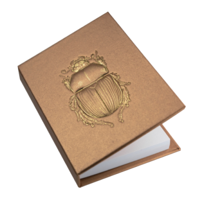 Bas-relief  Notepad - Scarab (Gold)