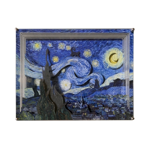 Paper Light Box - Purrfect Starry Night