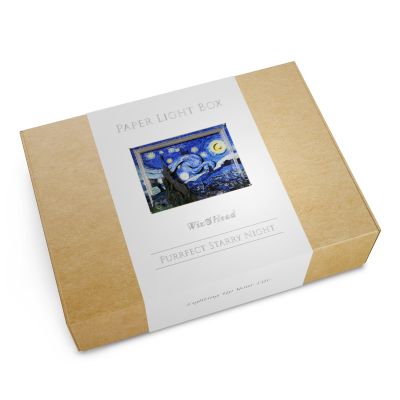 Paper Light Box - Purrfect Starry Night