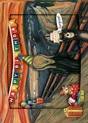 Let's Scream Happy Purr-thday!