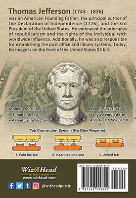 US $2 Bill- Thomas Jefferson (Pocket Size)