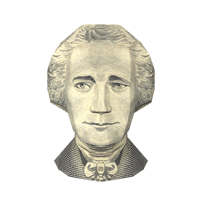US $10 Bill- Alexander Hamilton
