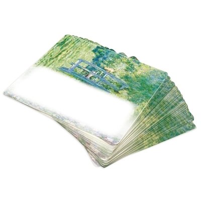 Standing Memo - Playful Cats over Japanese Bridge