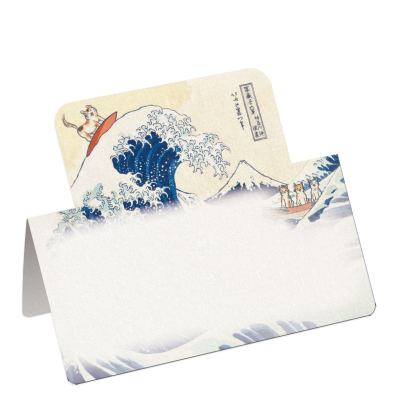 Standing Memo - The Great Wave of Surfer Cat